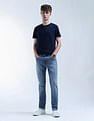 Flying Machine Slash Slim-Tapered Fit Stone Washed Jeans