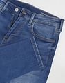 Flying Machine Slash Slim Tapered Fit Mid Rise Jeans