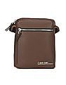 Calvin Klein Men Brown Textured Messenger Bag