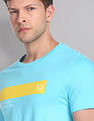 AD by Arvind Crew Neck Printed T-Shirt