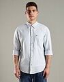 Tommy Hilfiger Striped Regular Fit Linen Shirt