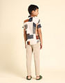 U.S. Polo Assn. Kids Boys Regular Fit Abstract Printed Shirt