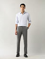 Arrow Mid Rise Autoflex Dobby Trousers