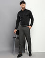 Calvin Klein Jeans Stretch Satin Solid Casual Shirt