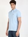 Tommy Hilfiger Solid Slim-Fit Cotton Polo Shirt