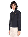 Tommy Hilfiger Men Red And Navy Reversible Polyester Bomber Jacket