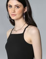 Flying Machine Women Halter Neck Cutout Back Dress