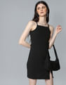 Flying Machine Women Halter Neck Cutout Back Dress