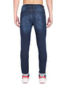Flying Machine Mid Rise Denim Weave Whiskered Jeans