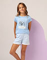 U.S. Polo Assn. Kids Girls Graphic Printed Regular Fit T-Shirt