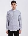 Calvin Klein Jeans Solid Slim Fit Satin Woven Shirt