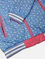 U.S. Polo Assn. Kids Girls Pink And Blue Reversible Bomber Jacket