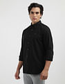 Tommy Hilfiger Oxford Regular Fit Solid Stretch Shirt