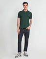 Flying Machine Solid Pique Polo Shirt