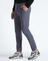 Flying Machine Slash Slim Tapered Fit Solid Trousers