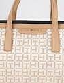 Tommy Hilfiger Logo Brown Polyester Hand Bag