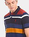 U.S. Polo Assn. Horizontal Stripe Pique Polo Shirt