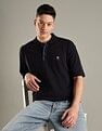 Tommy Hilfiger Solid Regular-Fit Cotton Polo Shirt