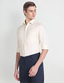 Arrow Cutaway Collar Self Design Shirt