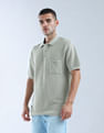 Flying Machine Textured Essentials Polo Shirt