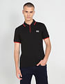Flying Machine Solid Pique Cotton Polo Shirt