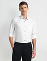 Arrow Newyork Self Design Cotton Shirt