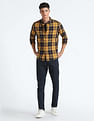 Flying Machine Plaid Check Pure Cotton Shirt