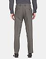 Arrow Tapered Fit Patterned Wool Formal Trousers