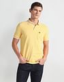 Arrow Sports Tipped Collar Solid Polo Shirt