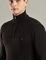 Tommy Hilfiger Solid Regular-Fit Cotton Sweater