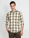 Arrow Sports Tartan Check Slim Fit Casual Shirt