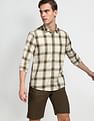 Arrow Sports Tartan Check Slim Fit Casual Shirt