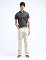 Flying Machine Printed Regular Fit Polo Shirt