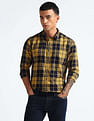 Flying Machine Plaid Check Pure Cotton Shirt