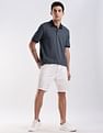 Calvin Klein Jeans Regular-Fit Heathered Cotton Polo Shirt