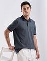 Calvin Klein Jeans Regular-Fit Heathered Cotton Polo Shirt