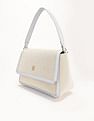 Tommy Hilfiger Solid Blue Polyester Hand Bags