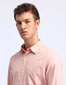 Flying Machine Slim Fit Solid Cotton Shirt