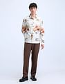 Flying Machine Floral Pattern Regular Shirt