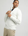 Tommy Hilfiger Classic Cotton Cable Zip Mock Sweatshirt