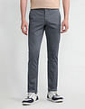 Arrow Sport Slim Mid Rise Printed Trousers