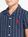 U.S. Polo Assn. Kids Boys Geometric Printed Relaxed Fit Shirt