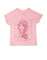 U.S. Polo Assn. Kids Girls Foil Print Crew Neck T-Shirt