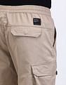 Flying Machine Jogger Fit Solid Cargo Trousers