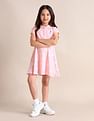 U.S. Polo Assn. Kids Girls Floral A-line Dress