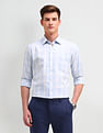 Arrow Manhattan Slim Fit Windowpane Checked Shirt