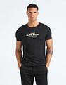 Flying Machine Cotton Glow In The Dark T-Shirt