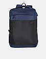 U.S. Polo Assn. Navy And Black Colour Block Laptop Backpack