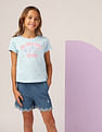 U.S. Polo Assn. Kids Girls Neon Graphic Print T-Shirt