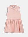 Tommy Hilfiger Kids Girls Embroidered Regular-Fit Cotton Dress